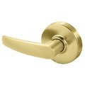 Sargent Grade 2 Single Lever Trim, B Lever, Non-Keyed, Satin Brass Finish, Non-handed 7U93 LB 04